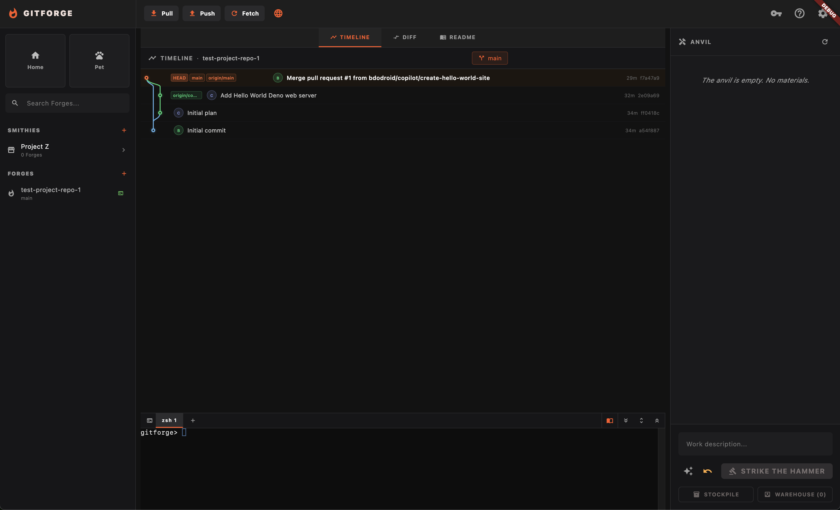 Desktop Workbench View